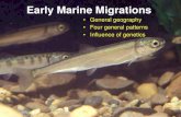 Early Marine Migration - University of Washingtoncourses.washington.edu/fish450/Lecture PDFs/Early_Marine... · 2012. 3. 13. · Early Marine Migrations • General geography •