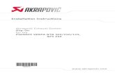 Installation instructions - JAMparts · 2019. 8. 1. ·  *502913* Installation instructions Akrapovič Exhaust System Slip-On for the PIAGGIO VESPA GTS 300/250/125, GTV 250