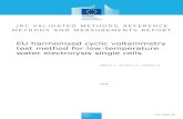 EU harmonised cyclic voltammetry test method for low …publications.jrc.ec.europa.eu/repository/bitstream/JRC... · organisations for their contributions in developing the EU harmonised