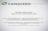 NORMA MEXICANA NMX-H-127-CANACERO-2019amegac.org/wp-content/uploads/2019/12/NMX-H-127-CANACERO...NMX-H-127-CANACERO-2019 2/7 SINEC-20190429124018032 ICS:25.220.40 3.2 Capa seca Es