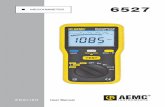 6527 - Instrumart · 2017. 2. 2. · Chauvin Arnoux ®, Inc. d.b.a. AEMC Instruments certifies that this instrument has been calibrated using standards and instruments traceable to