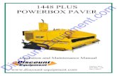 1448 PLUS POWERBOX PAVER Discount-Equipment · Kohler, Robin, Wisconsin, Northrock, Oztec, Toker TK, Rol-Air, Small Line, Wanco, Yanmar Weiler cannot anticipate every possible circumstance