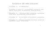 Outline of the courseanna/stat515.F10/lecture/...Outline of the course Chapter 2 : Probability Chapter 3 and 4 : Univariate random vari-ables and their probability distribution Chapter