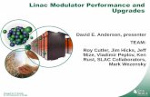 Linac Modulator Performance and Upgrades...for the Department of Energy SNS Accelerator Advisory Committee Presentation –January 23, 2008 SCL Modulator Test Results 1 I C V CE V