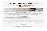 Digital History Archive Product Catalog · 2020. 2. 28. · o Tank: Maus, E-100, Cricket, Tiger II, Sturmtiger, Jagdtiger, Panther OP Tank, PzKpfw IV Observation Tank, SdKfz 234,