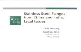 Stainless Steel Flanges Wiley from China and India: Rein ......Viraj - 337 Investigation {T}he Commission finds that Viraj Profiles engaged in a course of conduct in which it lied