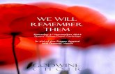 We Will Remember Them - Godwine Choir 2017. 11. 19.آ  Anthem for Doomed Youth Wilfred Owen What passing-bells