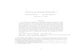 Pricing in Social Networks - STICERD · 2012. 3. 21. · Pricing in Social Networks Francis Blochy Nicolas Qu erou z October 11, 2011 Abstract We analyze the problem of optimal monopoly