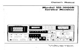 Model 551-30001 Service Monitor - bitsavers.org...The Wavetek Model SSI-30008 is a compact. lightweight Service Monitor for testing FM and AM transceivers. Its low (25 Ib) weight and
