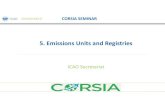 5. Emissions and Registries · Note: This isa preliminarydraft ofthe dataflow under CORSIA and subject to change.For example, verification not included. CO 2 Emissions Data Offsetting