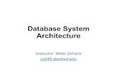 Database System Architecture - Stanford University · 2020. 12. 27. · Can relational DBMS really be practical? CS 245 5. Navigational vs Relational Data CS 245 6 ... File Manager