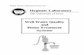 Hygienic Laboratory - Water Research · 2015. 3. 29. · The University of Iowa • HYGIENIC LABORATORY Home Treatment Systems and Drinking Water Quality Introduction This publication