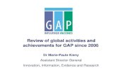 Review of global activities and achievements for GAP since 2006 … · 10 | GAP-II: Review of global activities and achievements for GAP since 2006 | 12 July 2011, Geneva Feb Mar