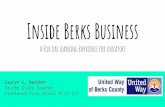 Inside Berks Business · 2019. 8. 30. · IV. Works with School Homelessness Liaison 3. Family Promise, Elise Chessen ... as well as community partners, parents, teachers regarding