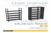 User manual - Dezega...Rivet 3.2х6-Al/St ISO 15973 4 pcs Fig. 1. Open-type rack for SCSRs models Ci and ROXY. DEZEGA RACK DEZEGA 8 SKTB.02.RACK.01.00.000-01 — closed-type rack made