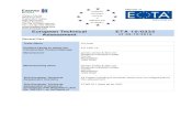 European Technical ETA 10/0335 Assessment of 05/12/2016 · 2021. 2. 19. · European Technical Assessment as identified during inspection of the plant by Exova BM TRADA. Changes to