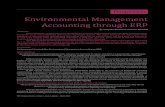 Environmental Management Accounting through ERP · Environmental Sustainability, Environmental Management Accounting and ERP Introduction “Our global climate is nearing tipping