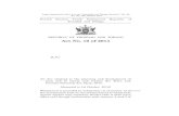REPUBLIC OF TRINIDAD AND TOBAGO Act No. 10 of 2014 · 2014. 11. 6. · Trinidad and Tobago REPUBLIC OF TRINIDAD AND TOBAGO Act No. 10 of 2014 [L.S.] Legal Supplement Part A to the