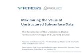 Maximizing the Value of Unstructured Sub-surface Data5765f419157461269edb-0cc819ef68236a479cc7312680cd10d9.r85... · 2014. 10. 22. · Tidemann, Hirsinger, Winsloe and Adams 2014