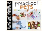 preschool Plans and Printables Pets · 2020. 5. 14. · The Pigeon Wants a Puppy: Skills: Identify Letters. Pet Sand Tray Writing : Skills: Count/Identify Numbers. Count and Color
