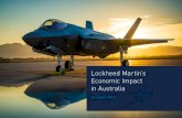 Lockheed Martin’s Economic Impact in Australia...Lockheed Martin aircraft Clearbox Systems was the inaugural international graduate of the Lockheed Martin Mentor Protégé Program