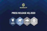 PRESS RELEASE 4Q-2020 - Haarslev...modern rendering plant for their poultry processing plant in Fier, Albania. •In early 2011 Haarslev was selected as supplier to a large greenfield