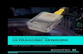NON-INVASIVE FLUID MONITORING ULTRASONIC SENSORS · 2018. 6. 13. · SONOTEC has developed an advanced, but easy to operate software, the SONOFLOW Monitor, which allows for customer
