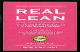 REAL LEAN UNSOLVED PROBLEMS IN LEAN ...ART BYRNE'S REFLECTIONS ON LEAN MANAGEMENT Improvement 100% for people VOLUME BOB EMILIANI Contents Preface Prologue Art Byrne's Reflections