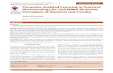 DOI: Computer Assisted Learning in Practical Pharmacology ...1MD, Pharmacology, Professor and Head, Department of Pharmacology, Prakash Institute of Medical Science and Research, Islampur,