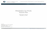 Philadelphia Gas Works Pension Plan consultant report 12-31-14.pdfcontinued mixed readings on housing, consumer spending and industrial production leave lingering shadows of doubt