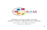 DEDICATED EMPLOYEE EDUCATION PROGRAM (DEEP) · Program Specific Information Dedicated Employee Education Program (“DEEP” or “the Program”) consists of two sub-programs details