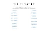 Carl Flesch scale system for violinFLESCH SCALE SYSTEM Scale exercises in all major and minor keys for daily study C-major F-major B -major E -major A -major D -major G -major B-major