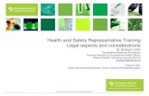 Health and Safety Representative Training Legal aspects and ......NIOH SHE and Training Departments COVID-19 NIOH SHE and Training Departments Try and stay informed •Almost 1 year