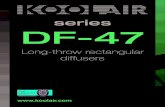 series DF-47 · 2020. 9. 24. · . series Long-throw spherical diffusers DF-48 . DF-48 1 CONTENTS DF-48 spherical diffuser 2 Dimensions 3 DF-48 selection table 4 Selection and correction