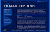 ECMAS HP 890 · 2020. 10. 18. · “G” category BS EN 934-2 It complies with IS 9103-1999, 2007. STANDARDS. ECMAS HP 890 needs to be stored in shade. Before using the material,