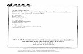 AIAA 2000-1170 Internet Technologies for Space-Based ......18th AIAA International Communication Satellite Systems Conference and Exhibit 10-14 April 2000 Oakland, California For permission
