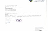 UNIVASTU · 2018. 4. 24. · An ISO 9001 : 2015 Certified Company Registered Office . UNIVASTU, Bunglow No: 36/8, Madhav Baug, Shivtirth Nagar, Kothrud, Paud Road, Pune-411 038 MH