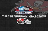 Tampa Bay Buccaneers Team History · Tampa Bay Buccaneers Pro Football Hall of Fame outh Education 2 ProFootballHOF.com Canton, Ohio and the National Football League Each year, approximately