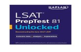 LSAT PrepTest 81 Unlocked · Similarly, PT 81 was the first test since June '07 (PT June '07) to require at least 94 questions correct to get a 172 (99th percentile score). Number