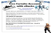 How to get free Fortnite accounts