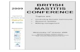 BRITISH 2 009 MMAASTITIS CCOONFERENC CEE Proceedings.pdf · 2016. 3. 3. · Intervet/Schering Plough, BouMatic, Kilco, Norbrook Laboratories, Boehringer-Ingelheim, Marks and Spencer,