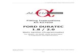 FORD DURATEC 1.8 / 2 - Webcon UK Ltd · 2016. 2. 4. · FORD DURATEC 1.8 / 2.0 Static Ignition (Programmable) For Weber 45 DCOE 152G Carburettor (5 Progression Hole Specification)