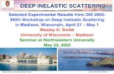 DEEP INELASTIC SCATTERINGwsmith/zeus/presentations/... · 2005. 5. 19. · ZEUS(NC/CC) by A. Tapper, H1(CC) by A. Nikiforov. Wesley Smith, U. Wisconsin, May 23, 2005 Deep Inelastic