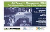 3 International Rail Human Factors Conference · Rail Resource Management (RRM) PostPost‐implementationimplementation reviewreview && futurefuture directionsdirections. 3rdInternational