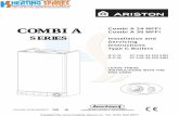 Ariston Combi A Series Installation and Servicing Instructions ......Installation and Servicing Instructions Type C Boilers G.C.N: 47-116-44 (24 kW) G.C.N: 47-116-45 (30 kW) LEAVE