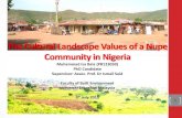 The Cultural Landscape Values of a Nupe Community in Nigeria · 2015. 7. 12. · Nupe people have been able to adapt a new material to suit their cultural lifestyle . 6. The Nupe