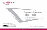 PLASMA TV OWNER’S MANUAL · 42PG10 50PG10 42PG20 50PG20 42PG20C 50PG20C 50PG30 60PG30 50PG30C 60PG30C P/NO : SAC30708031 (0808-REV04) / / As an ENERGY STAR Partner LGE U. S. A.,Inc.