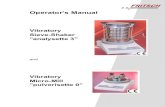 Operator’s Manual - asi-team.com team/fritsch/Fritsch data/p0 manual.pdf · 2007. 3. 2. · • The sieve shaker was designed with user safety in mind, but residual risks cannot
