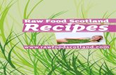 Raw Food Scotland Recipesrawfoodscotland.co.uk/downloads/RawFoodScotland-Recipes.pdf · Welcome to the Raw Food Scotland Recipe booklet! This booklet contains over 40 simple raw food