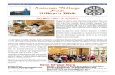 Autumn Tidings from Killearn Kirk · 2020. 8. 27. · 19th June 2015 at a service led by Rev. Lynn McChlery. The reception was held at Cameron House, Loch Lomond. Andrew hails from
